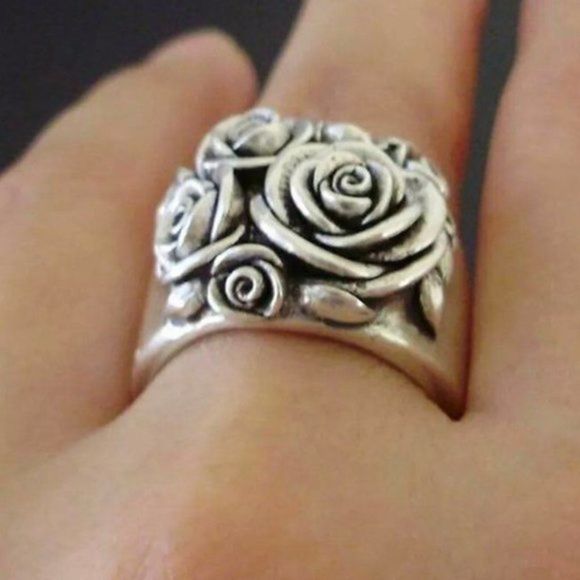 ROSE BRIDAL WEDDING RING GG5 - Picture 9 of 10